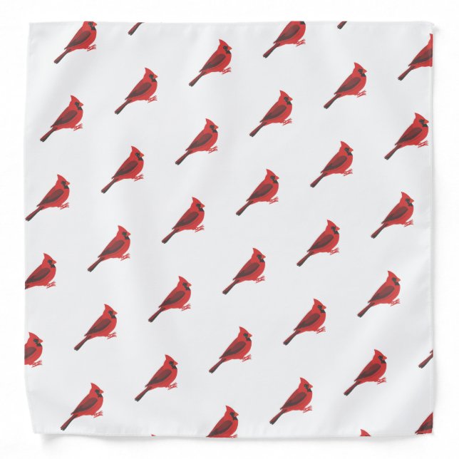 Cute Cartoon Cardinal Bandana (Front)