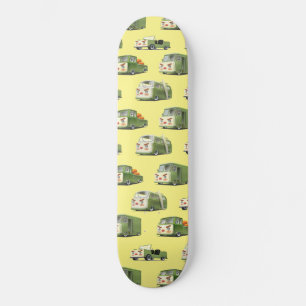 Cute Cartoon Cars Lineup Skateboard