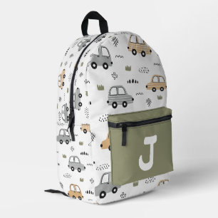 Cute Cartoon Cars Personalized Monogram Kids Backp Printed Backpack