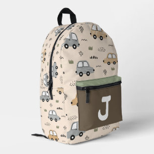 Cute Cartoon Cars Personalized Monogram Kids Backp Printed Backpack