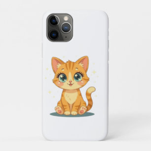 **Cute Cartoon Cat – Adorable Kitty Illustration** iPhone 11 Pro Case