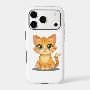 **Cute Cartoon Cat – Adorable Kitty Illustration** iPhone 17 Pro Case