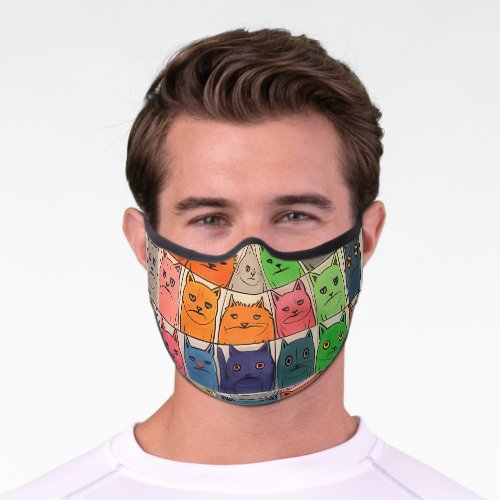  Cute Cartoon Cat Emoji Mask