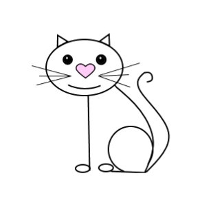 cute kitten drawing keychains lanyards zazzle