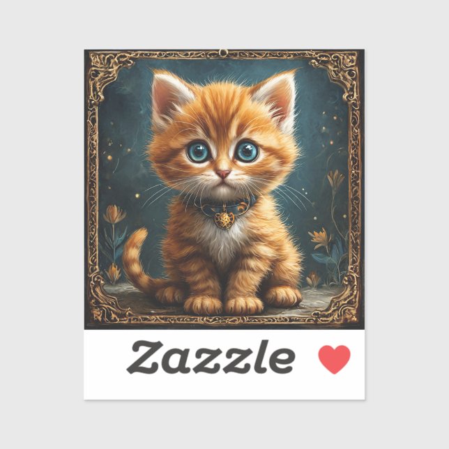 Cute cartoon cat sticker (Sheet)