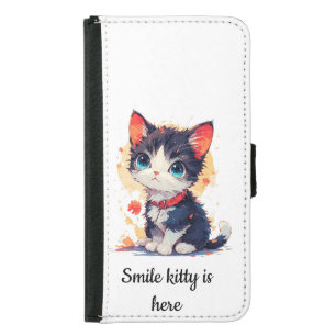 Cute Cartoon Cat Wallet Case