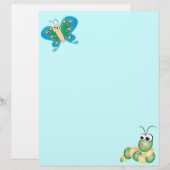 Cute Cartoon Caterpillar (Front/Back)