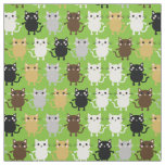 Cute Cartoon Cats Baby Nursery Kids Room Fabric