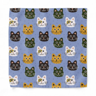 Cute cartoon cats bandana