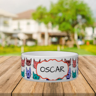 Cute Cartoon Cats Bowl