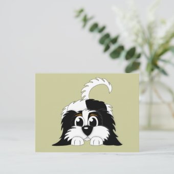 Cute Cartoon Cavachon Postcard | Zazzle