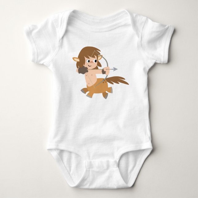 Cute Cartoon Centaur Sagittarius Baby Apparel Baby Bodysuit (Front)