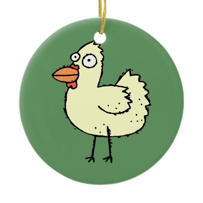 Cute Cartoon Chicken Christmas Tree Ornaments