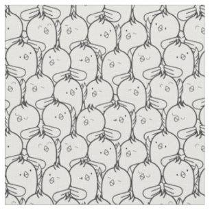 Cute cartoon chickens fabric 1
