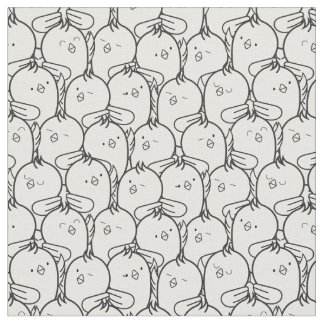Cute cartoon chickens fabric 1