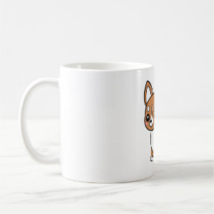 Cute cartoon chihuahua dog coffee mug