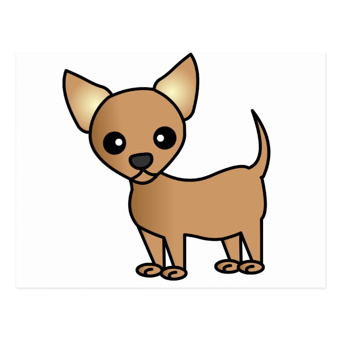 Cute Cartoon Chihuahua Postcards