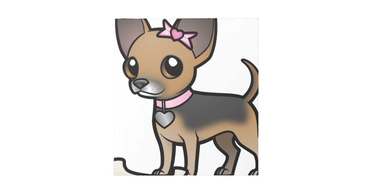 Cute Cartoon Chihuahua Products Notepad Zazzle Com