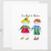 Cute cartoon childrens (Front/Back)