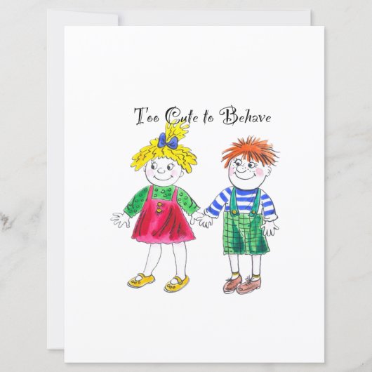Cute cartoon childrens (Front)