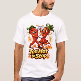 Cute cartoon chili pepper dancing salsa T-Shirt