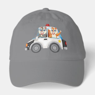 Cute Cartoon Chipmunks Police Car Kids Classic Dad Hat