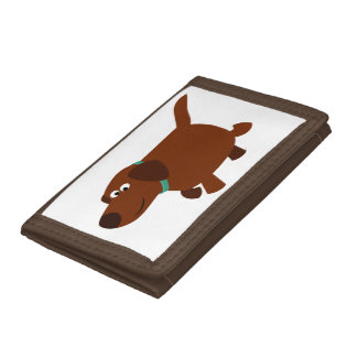 Cute Cartoon Chocolate Labrador Wallet