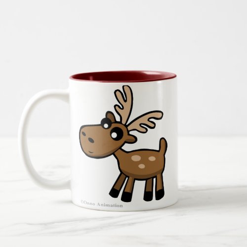 Cute cartoon chocolate Moose from Canada Mug