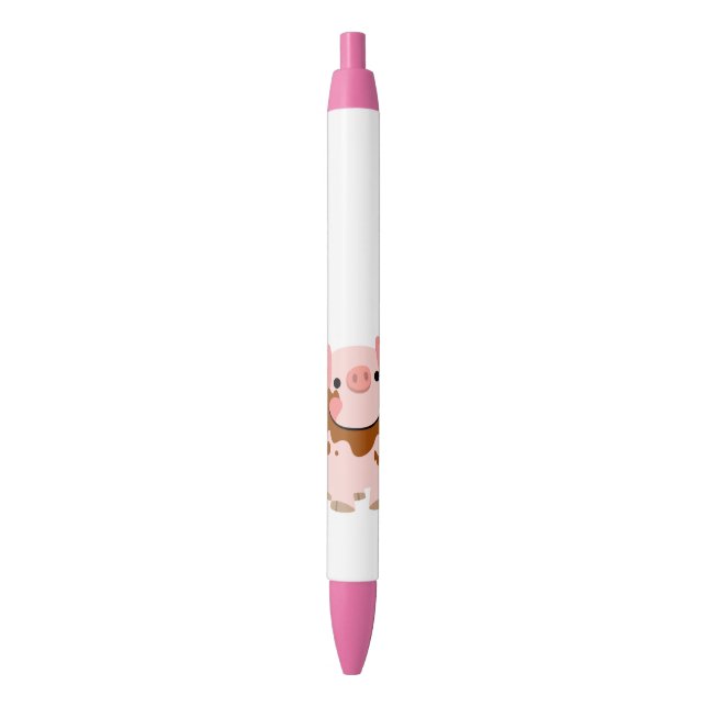 Cute Cartoon Chocolate Pig Pen (Front Vertical)