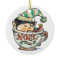 Cute Cartoon Christmas Elf Sleeping in a Tea Cup
