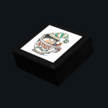 Cute Cartoon Christmas Elf Sleeping in a Tea Cup Keepsake Box<br><div class="desc">Vintage illustration cartoon Christmas holiday clipart featuring an elf asleep in a large tea cup. This cute little boy elf is wearing a striped hat with a fuzzball on the end and pointy shoes. The word Noel written on the side.</div>