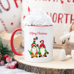 Cute Cartoon Christmas Gnomes Mug