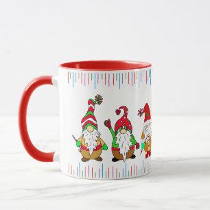 Cute Cartoon Christmas Gnomes Mug