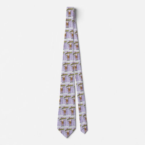 Cute Cartoon Christmas I Believe in Santa Claus Tie