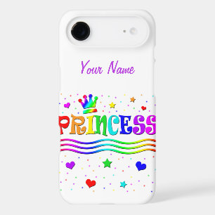 Cute Cartoon Clip Art Rainbow Princess Tiara iPhone 17 Air Case