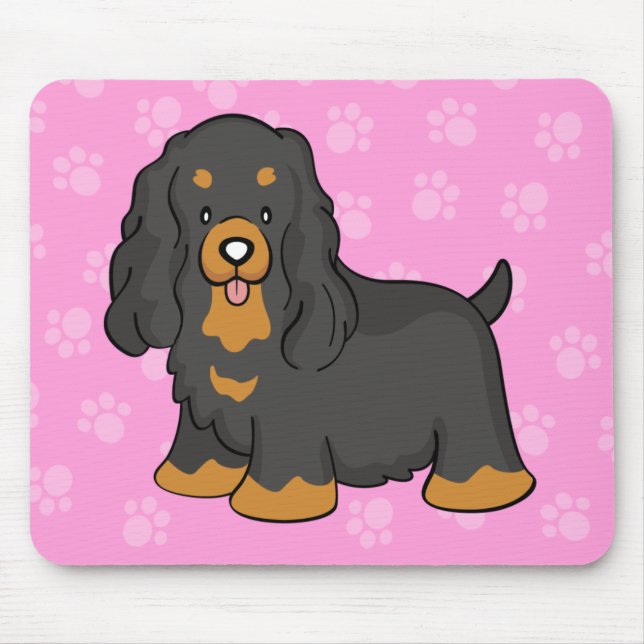 Cute Cartoon Cocker Spaniel Mousepad (Front)