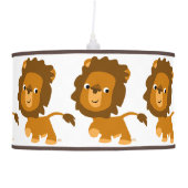 Cute Cartoon Content Lion Pendant Lamp (Right)