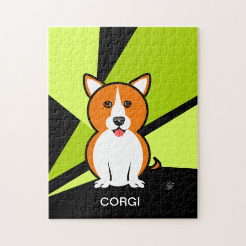 Cute Cartoon Corgi Design Jigsaw Puzzle