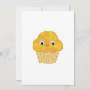 Cute Cartoon Corn Muffin Invitation