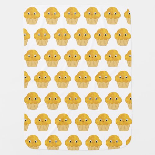 Cute Cartoon Corn Muffin Pattern Baby Blanket