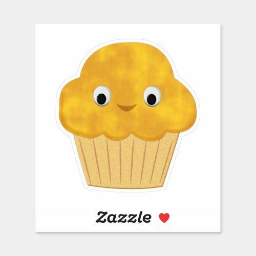 Cute Cartoon Corn Muffin Sticker