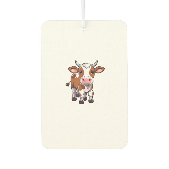 Cute Cartoon Cow  Air Freshener (Front)