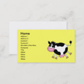 Cute cartoon cow business card (Front/Back)
