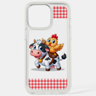 cute cartoon cow/chicken iPhone 15 pro max case