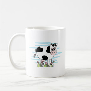 Cute Cartoon Cow Coffee Mug