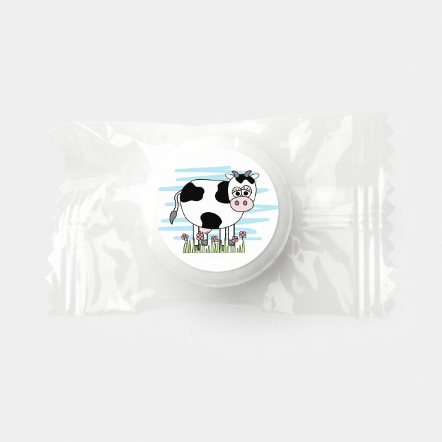 Cute Cartoon Cow Life Saver® Mints (Front)