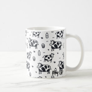 Cute Cartoon Cow Pattern Mug