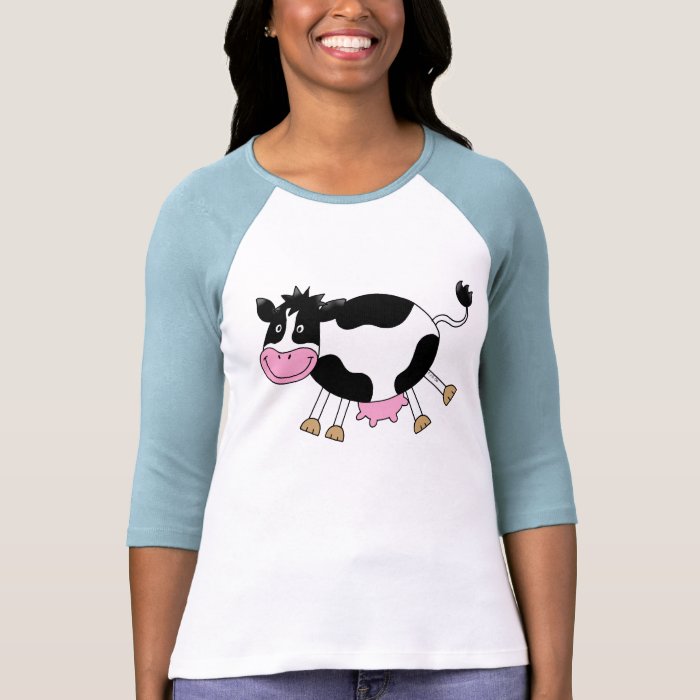 Cute cartoon cow tee shirts