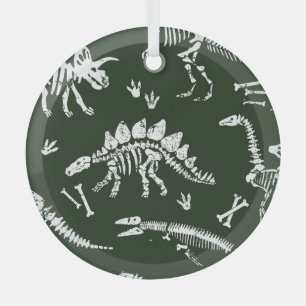 Cute cartoon crocodiles, seamless illustration. glass ornament