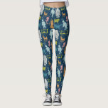 Cute Cartoon Cryptids Cryptozoology Guide Leggings<br><div class="desc">Get to know your Cryptids with these fun leggings. They feature cartoon illustrations of cryptid creatures in assorted fun colors set against a navy blue background. There's a Yeti, Wendigo, Jackalope, the Loch Ness Monster, the Flathead Lake Monster, a Squonk, the Black Shuck, the Jersey Devil and a Kelpie in...</div>
